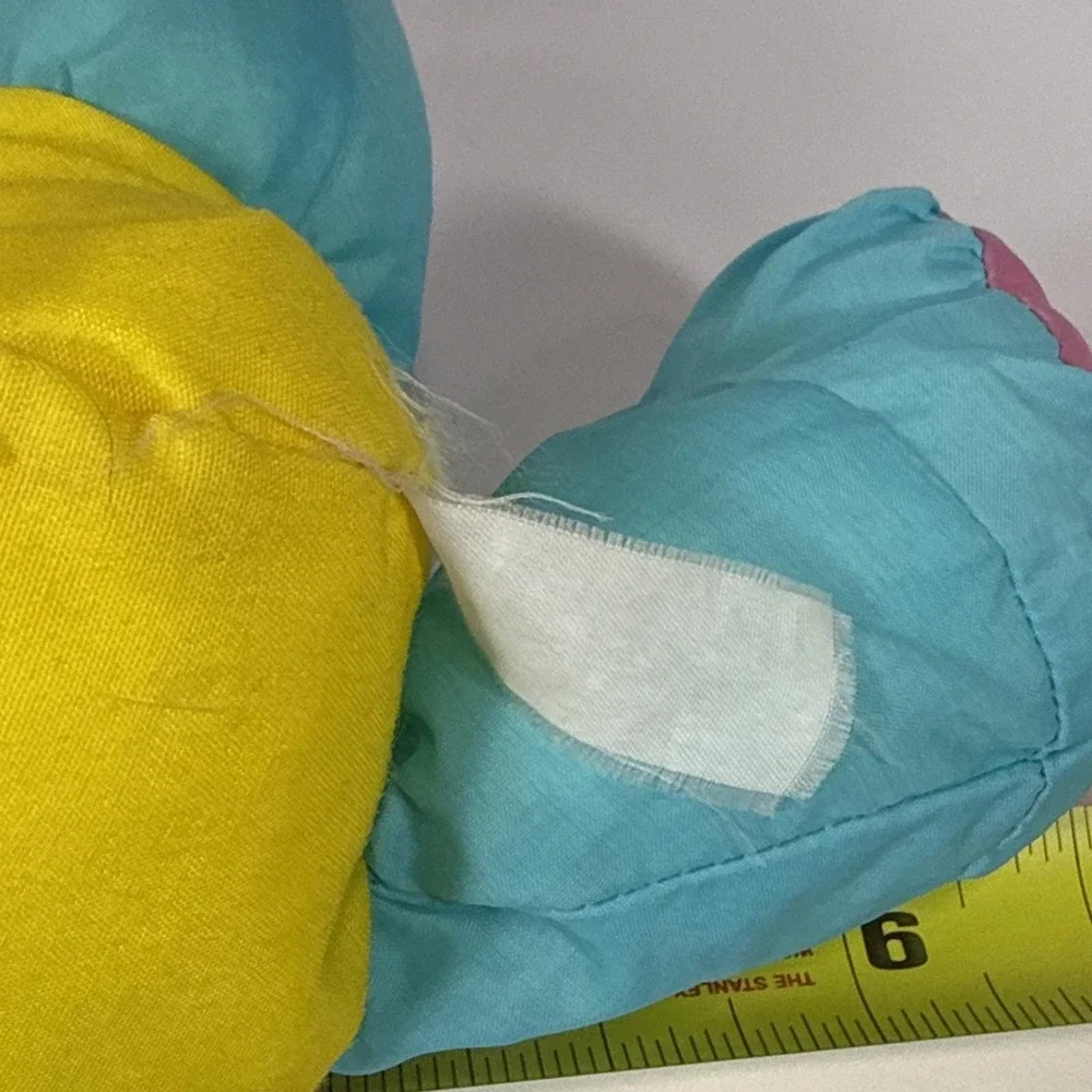 Playskool Water Pets Vintage Blue Cat Teddy Bear #412 Plush Toy Bath Animal 1988